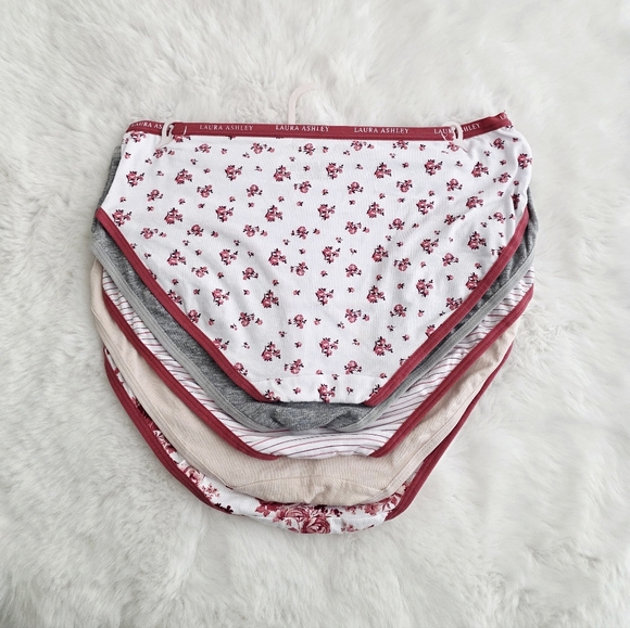 LAURA ASHLEY🌹5-PACK COTTON SPANDEX PANTIES SIZE L - Picture 2 of 6